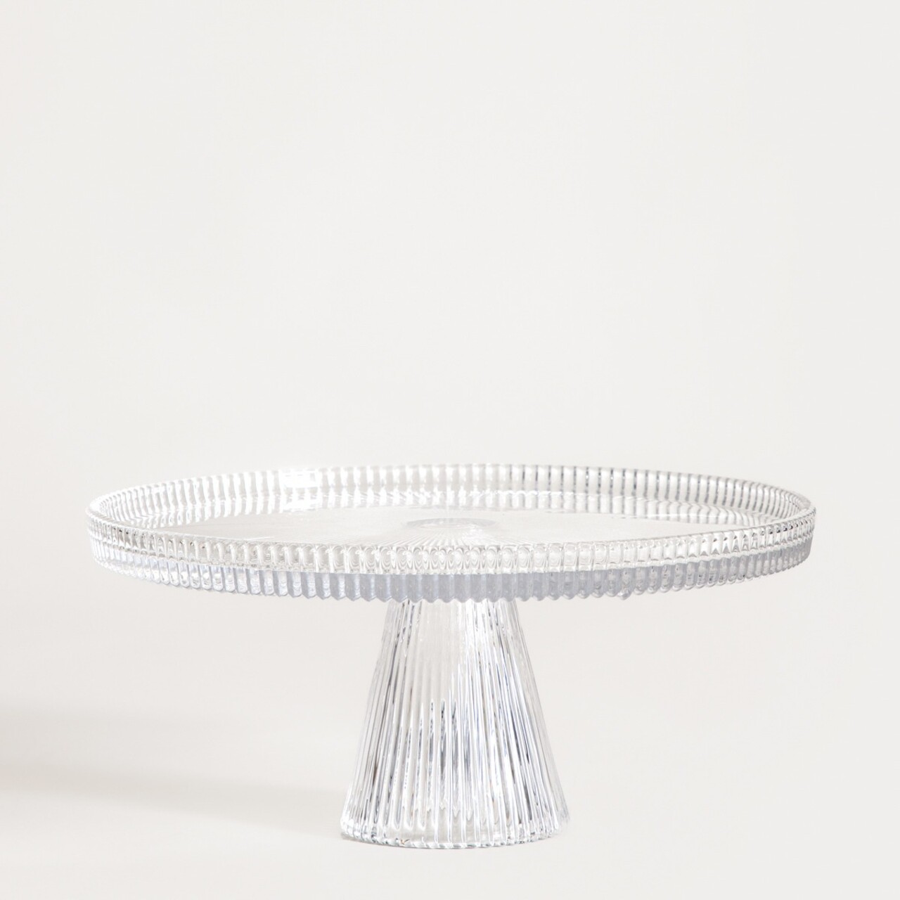 Platou cu picior Lynn, Homla, 24.5x12 cm, sticla, transparent - imagine 5